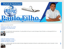 Tablet Screenshot of blogdopaulofilho.com